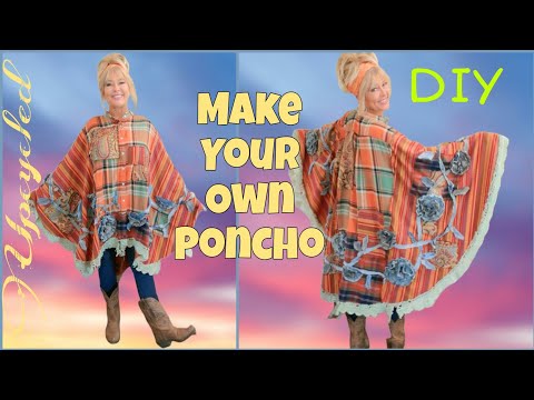 How To Turn a Shirt Into a PONCHO / CAPE