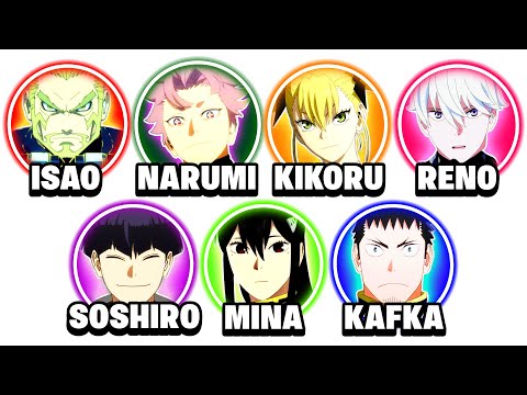 Kaiju # 8 all numbers weapons