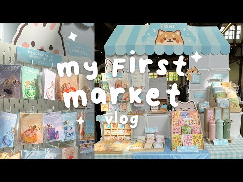 my first pop-up market vlog ✧ market prep, table booth setup, market results