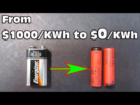 9V battery to Rechargeable 14500 Li-ion battery hack: Never buy 9V battery again