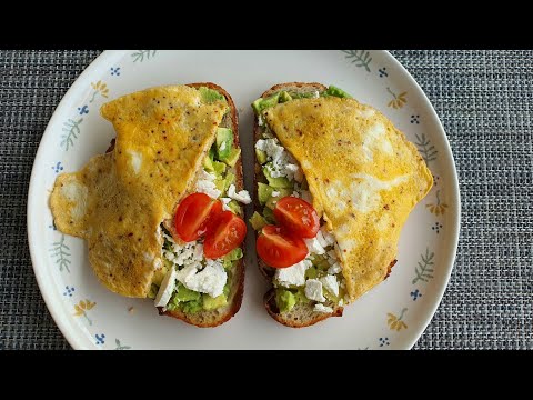 Avocado Toast with Fried Egg | Fast and Healthy Food❗️