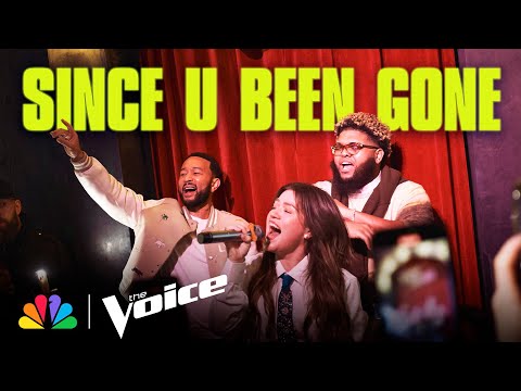 Kelly and John Surprise Fans at Karaoke Night Featuring Druski | The Voice | NBC