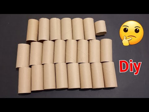 Do not throw toilet paper rolls! see what I made
