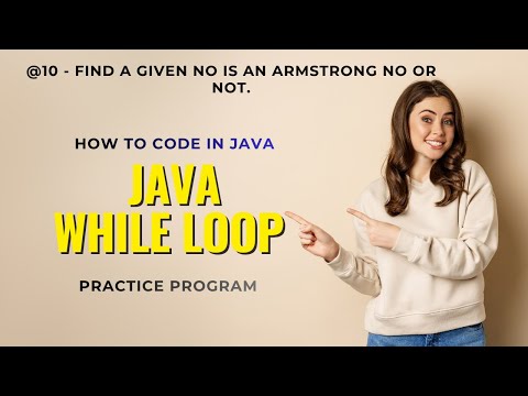 Java While Loop program || #10 @10 find a given no is an Armstrong no or not. #java #whileloop