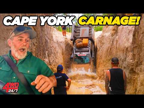 SCARIEST GUNSHOT Attempt Yet + DEEP river crossings - Cape York Old Tele Track