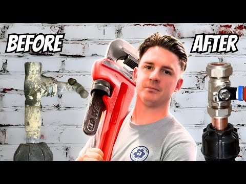 How to replace a mains water stop cock! #asmr