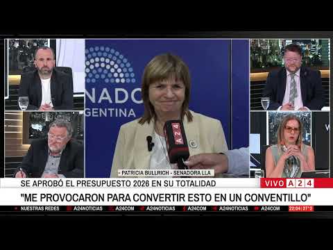 🔴 PATRICIA BULLRICH SOBRE EL PRESUPUESTO: "ME PROVOCARON PARA CONVERTIR ESTO EN UN CONVENTILLO"