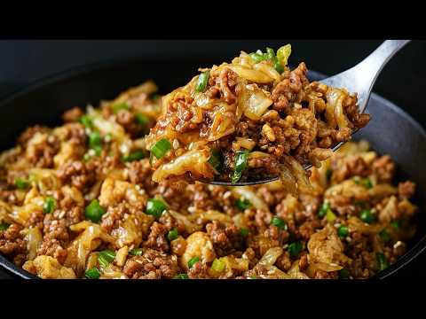 Ditch the Take Out! 🫷30-Min Beef & Cabbage in ONE PAN 🔥
