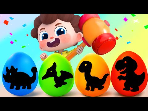 T-Rex Roar! | Dino Surprise Eggs π¦| Dinosaur Song | Nursery Rhymes & Kids Songs | BabyBus