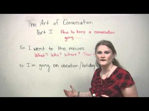 Conversation Skills - How to keep a conversation going