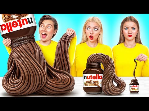 Big, Medium and Small Plate Challenge | Funny Food War by Candy DO