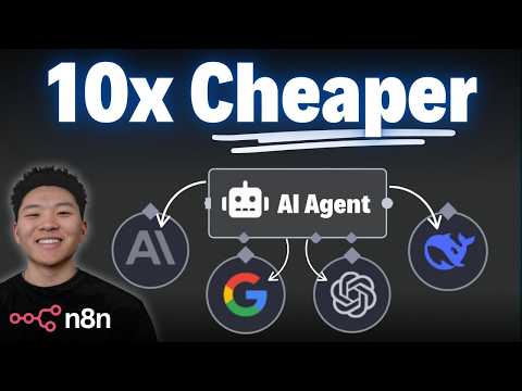 This AI Agent Picks Its Own Brain (10x Cheaper, n8n)
