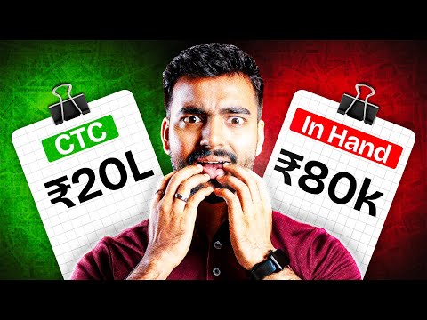 CTC vs In Hand Salary | Detailed Salary Slip Breakup Explained [HRA, Allowances, ESOPs, Taxes]