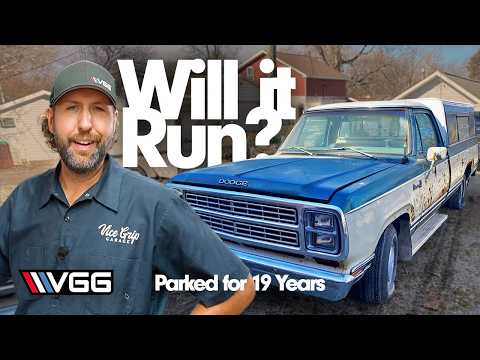 Will It RUN AND DRIVE 400 Miles Home? Classic Mopar Truck Parked 19 Years!