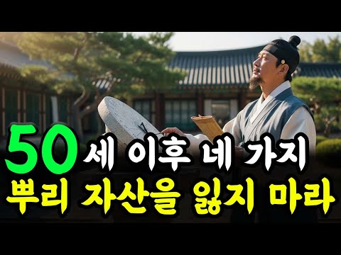 50세 이후, 큰 집이 아니라 이 네 가지가 진짜 자산이다 | 인생 철학 | 고인의 가르침