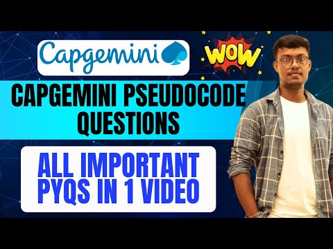 Capgemini 2025 | Capgemini Pseudocode questions | preparation questions