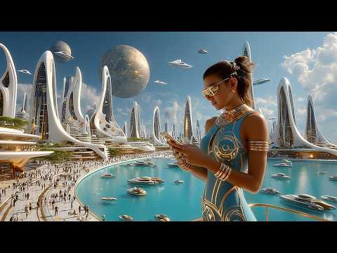 The Calm Future: 60-Minute AI Journey Through Eco-Utopias & Glowing Skies (4K Sci-Fi)