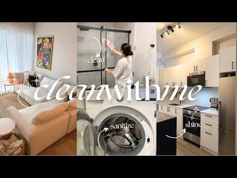 CLEAN WITH ME | summer cleaning motivation + entire apartment reset + cleaning tips!