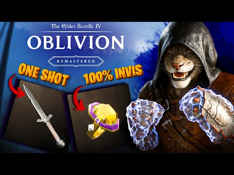 JUST... 100% INVISIBLE Thief Build ONE SHOT's ELDER SCROLLS OBLIVION