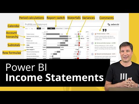 Income Statements (Profit & Loss) in Power BI ⚡️ UPDATED GUIDE | Zebra BI Webinar
