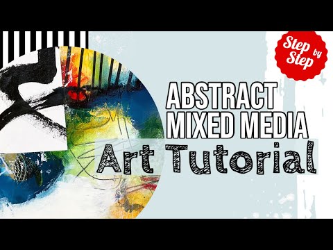 Art Journal Tutorial - Abstract Mixed Media Painting  #arttutorial #mixedmedia #abstractpainting