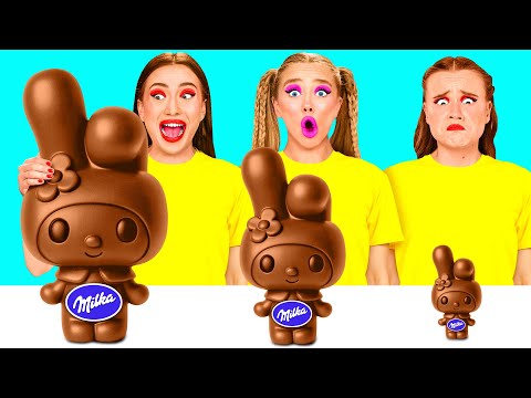 Μεγάλο, Μεσαίο και Μικρό Φαγητό Challenge | Τρελές Ιδέες Για Να Μαγειρέψετε