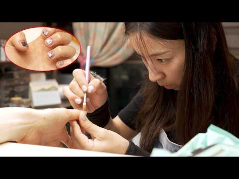 ASMR Male Nail Care by Beautiful Lady