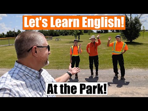 Let's Learn English at the Park! (A New and Improved Lesson!)