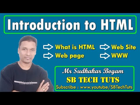 Introduction to HTML | What is HTML, WebPage, WebSite, WWW | HTML Tutorial | CLASS-1 | Telugu