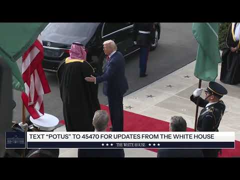 President Trump Participates in an Arrival Ceremony with the Crown Prince of Saudi Arabia
