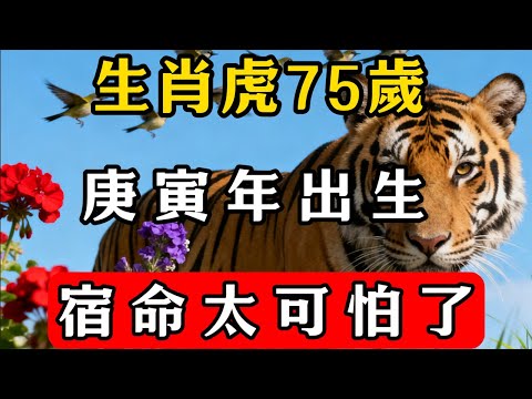 1950年生肖虎，庚寅年生人，2025年是75歲。畢生宿命如何？#佛教 #佛家 #佛法 #佛學知識 #佛學智慧 #修心修行 #佛教文化 #禪悟人生#傳統文化