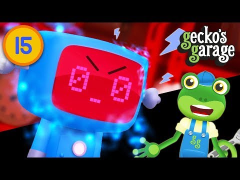 Evil Robot Is Back! | Gecko's Garage | Cartoons For Kids | Educational Videos For Toddlers