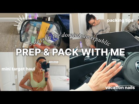 TRAVEL PREP VLOG ✈️ | packing for the dominican republic, packing tips & tricks, new travel items