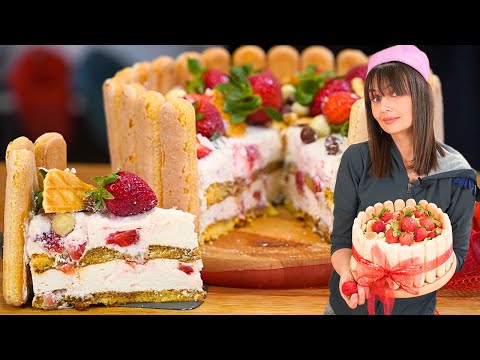 ŠARLOTA SA JAGODAMA- Jednostavan Recept Za Laganu Kremastu Preukusnu Tortu