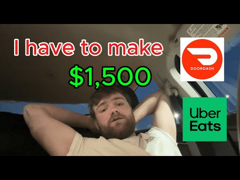 I Can't leave my Car Until I Make $1,500 (DoorDash Challenge)