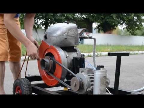 Газогенератор. Електростанція на дровах.