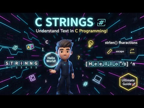 C Strings Explained 🔤 | Master Text Handling in C Programming