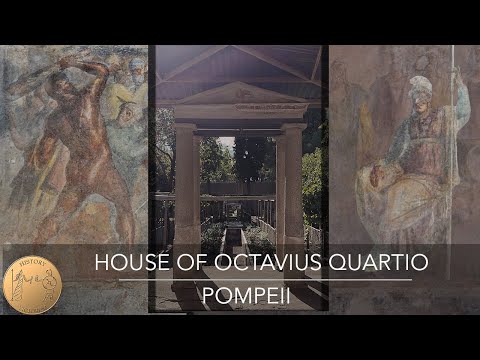 House of Octavius Quartio | Pompeii | Trojan War Frescoes | Hercules Frescoes | 4k