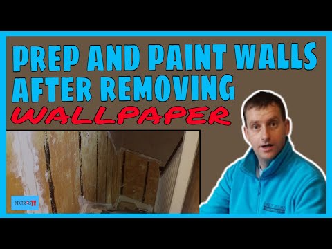 How to prep &  paint walls after the wallpaper has been removed.