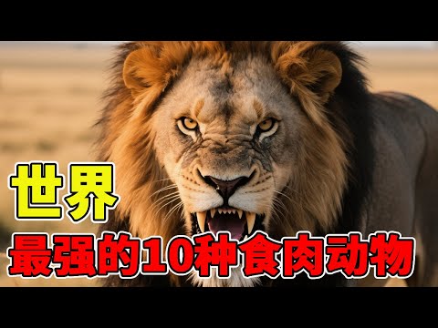盤點地表最强10種食肉動物，草原之王竟排名墊底，老虎的可怕遠超我們想像【黑土日記】