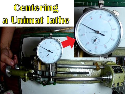 Centering the Unimat SL 1000 lathe