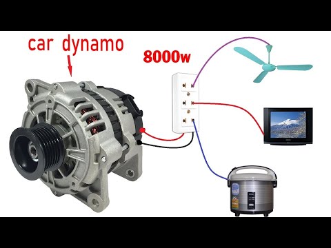 گۆڕینی کارەبی سەیارە بۆ کارەبای ماڵ 220v بۆ 8000