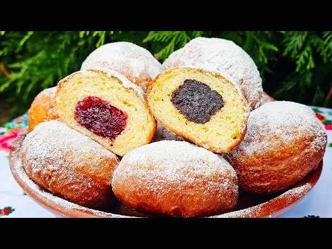 🇺🇦🍒РІЗДВЯНІ ПАМПУХИ З МАКОМ ТА ВИШНЕЮ. ТРАДИЦІЙНІ ПОНЧИКИ НА РІЗДВО. СМАЧНІ, ПУХКІ ТА НІЖНІ.🍒🇺🇦