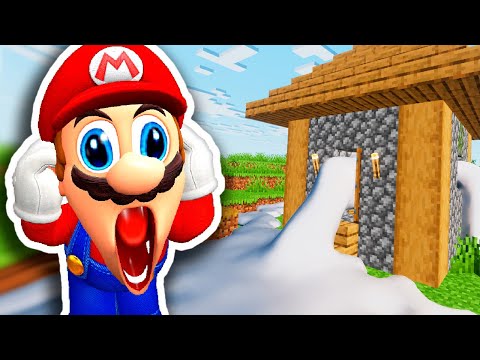 REALISTIC MILK in MINECRAFT - MINECRAFT MEMES with MARIO part 15 (wait what meme)