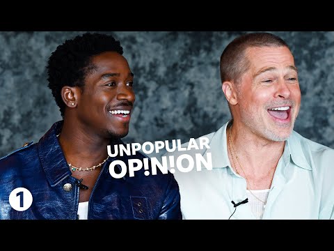 Brad Pitt & Damson Idris race in an F1 simulator with Greg James | Unpopular Opinion