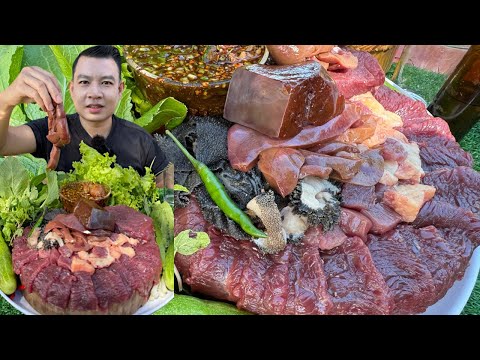 ซอยจุ๊เต็มระบบ จุ๊เนื้องามๆ จุ๊เสือร้องไห้ ตับหวาน ผักมาเป็นสวน แจ่วขมอ่ำหล่ำ แซ่บๆ