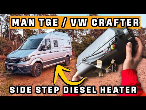 Autoterm 4D Side Step Install | Alternative Diesel Heater Mount (MAN TGE / VW Crafter)