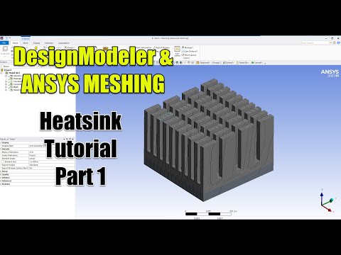 ✅ #Ansys Fluent Tutorial | Heatsink 1/2