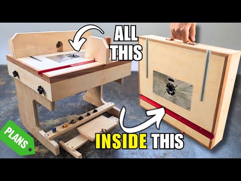 The BEST Portable DIY Router Table – Folds Into a Briefcase!