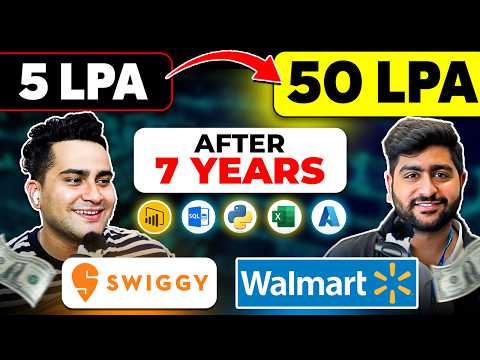 Got 5LPA at Startup | How did he crack Walmart with 50LPA 🚀 The Data Analyst Roadmap 2024